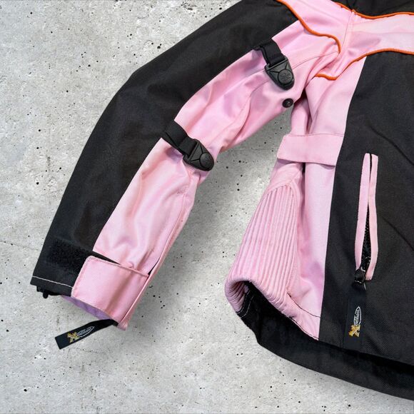 Xelement Women’s Armored Motorcycle Jacket 3XL – Black Pink Trim - Picture 5 of 13